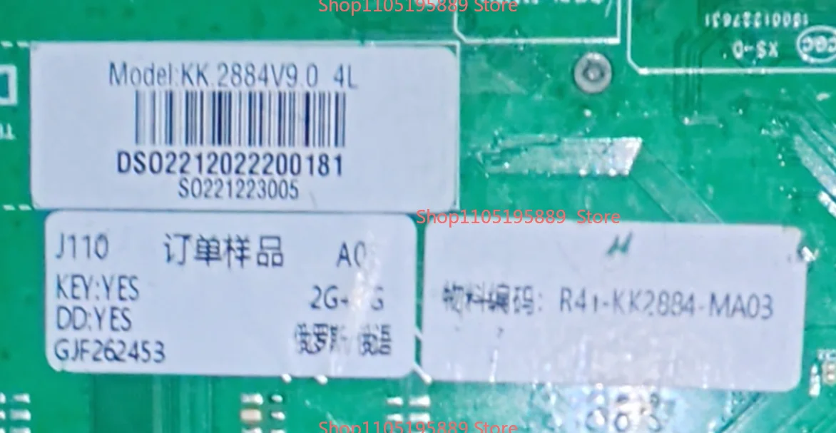 KK.2884V9.0   34033603  EBL61920304   4K LED TV motherboard tested and photographed according to the picture