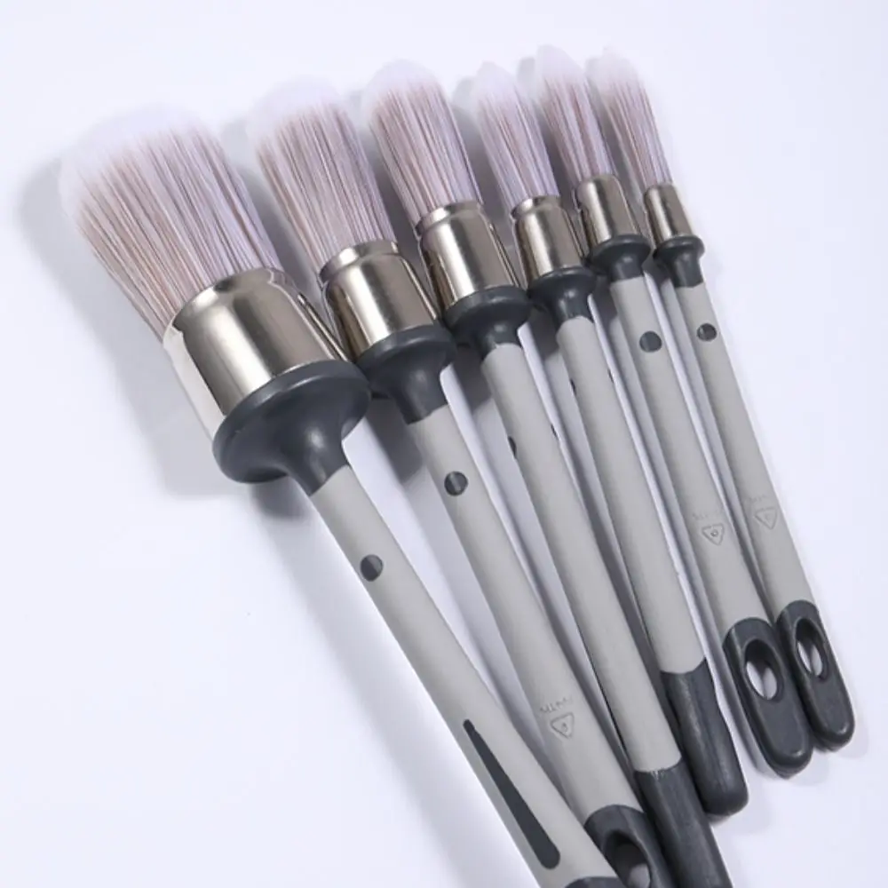 Thick Bristles Paint Brush Glue Coated Handle Apply Evenly Seam Pointing Brush Not Easy To Shed Hair Reduce Brush Marks