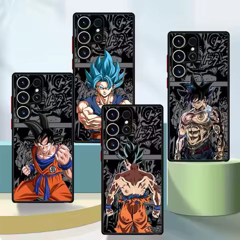 D-Dragon Ball Goku Soft Edge Case for Samsung Galaxy S22 S25 S22 Plus S24 Ultra S25Plus S23Ultra S23 FE S20 FE S21 S20