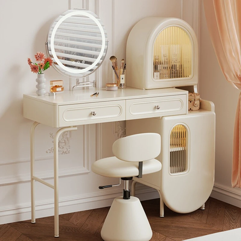 

Chair Light Dressing Table Items Game Modern Girls Dressing Table Mirror Makeup Organizer Mesa Para Maquillaje House Accessories
