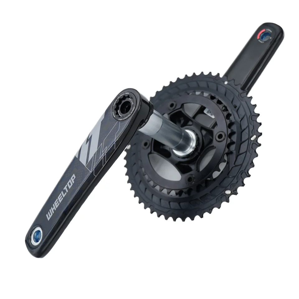 Factory Wholesale WheelTop Road Bike Carbon Crankset with ChainRing