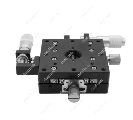 New XY-axis ultra-thin steel hollow optical fine-tuning platform manual displacement model LY100-LBK