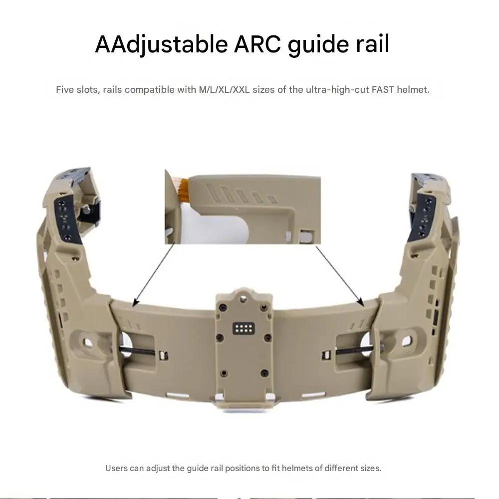 Tactical Airsoft Helmet Set Adjustable ARC Rail SF Helmet With Battery Box Signal Light Helmet Light for CS Shooting Cosplay