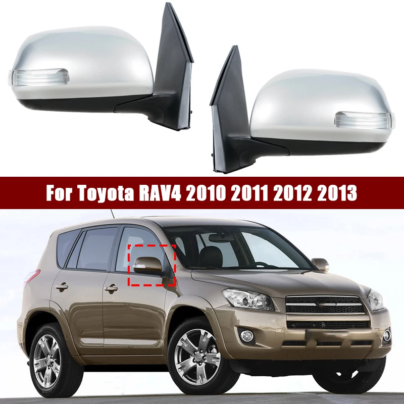 

Car Accessories For Toyota RAV4 2010 2011 2012 2013 Auto Outside Door Rearview Mirror Assembly 7/9PIN