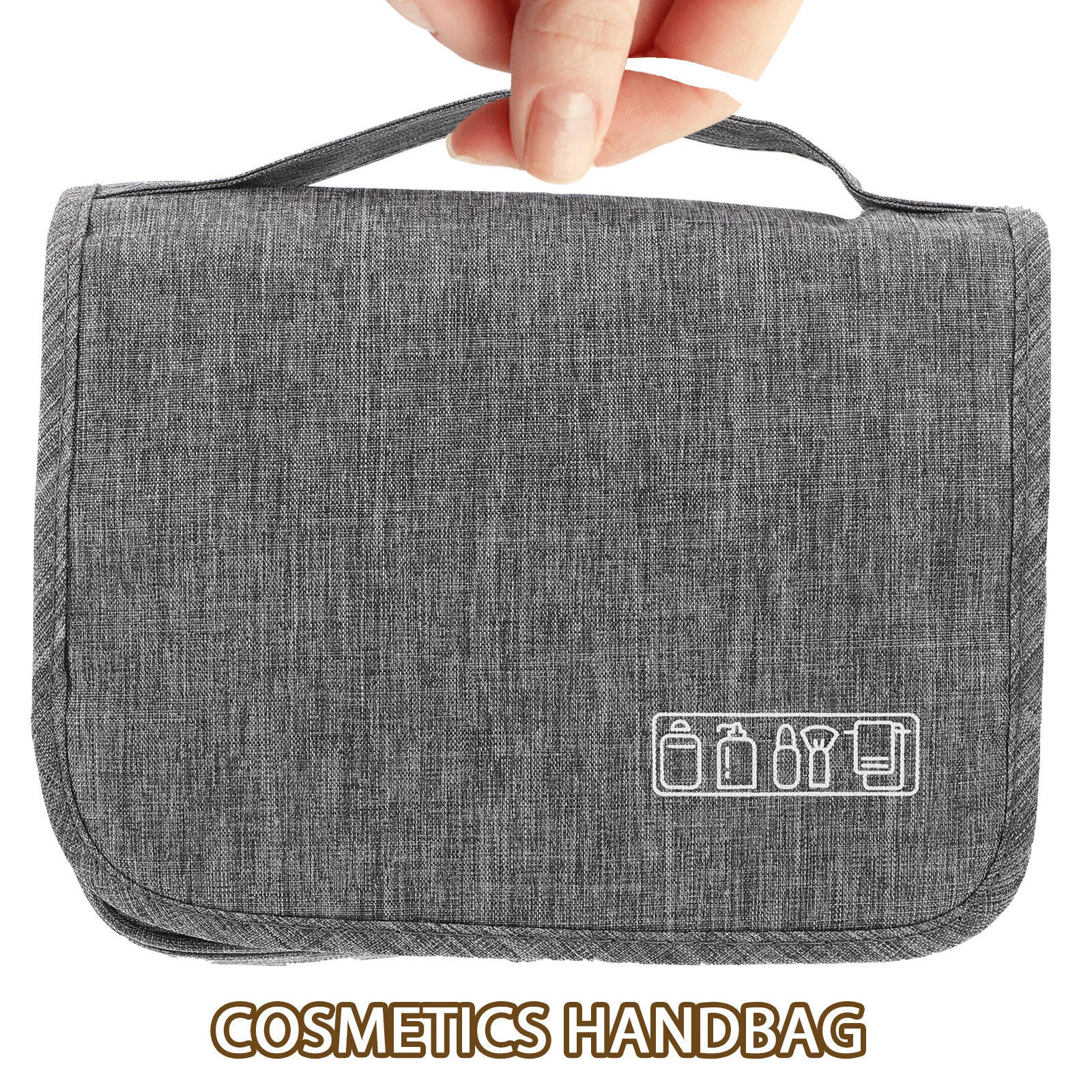 حقيبة أدوات الزينة الإبداعية ذات سعة كبيرة معلقة لتنظيم السفر وحقيبة غسيل متعددة الأغراض لمستحضرات التجميل والاستخدام اليومي #4