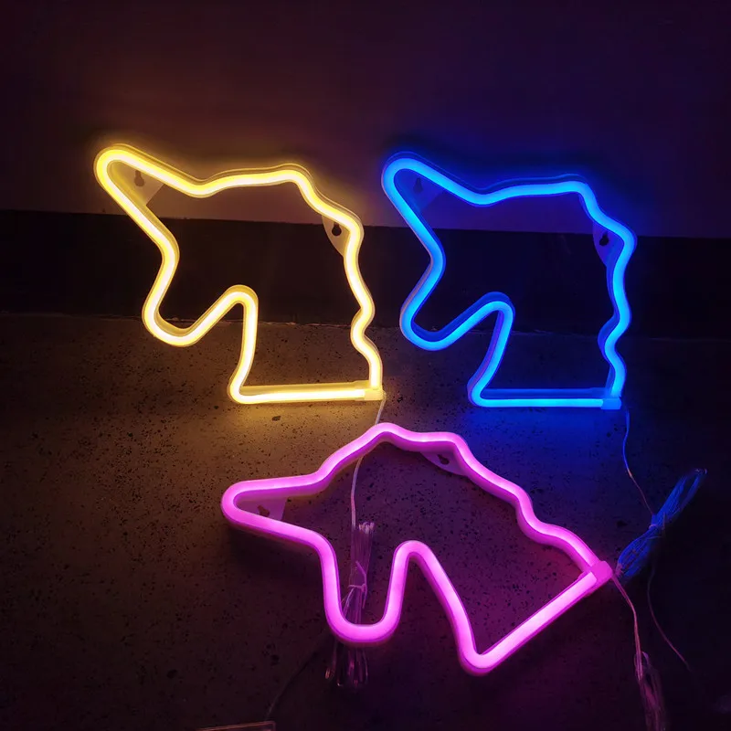 

Единорог неоновые вывески USB/питание от батареи светодиодный барный светильник для украшения спальни подарок ночник вечерние праздник N89