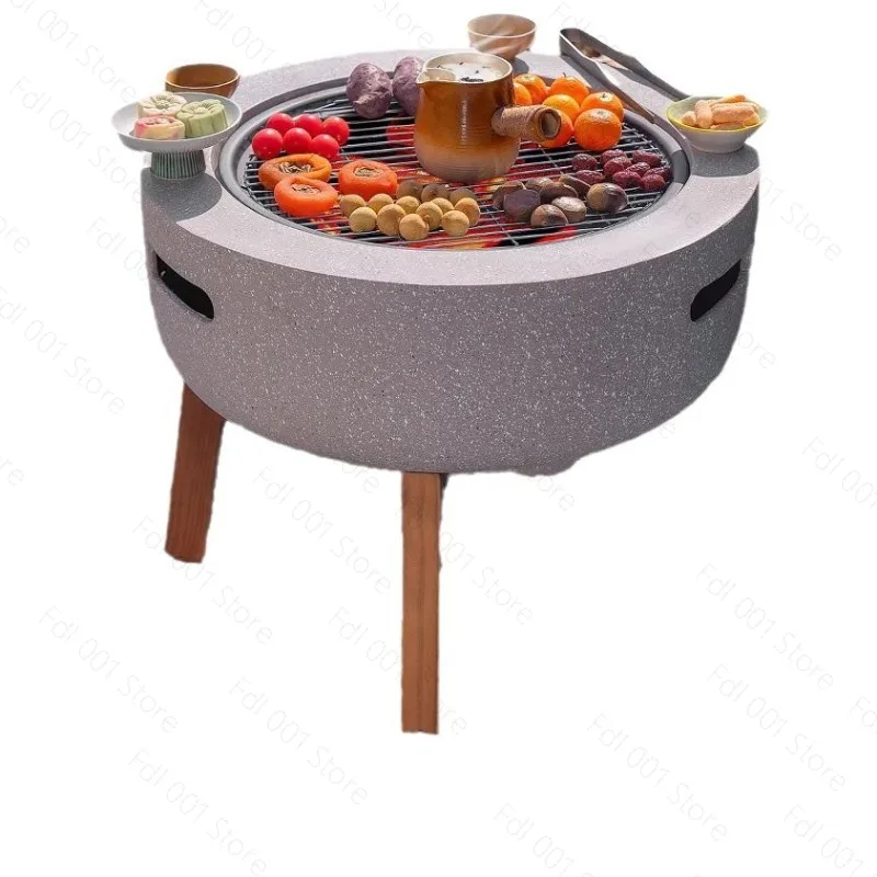 W1TY enclosure stove brewing tea roasting stove set household indoor utensils full set winter garden stove barbecue table basin