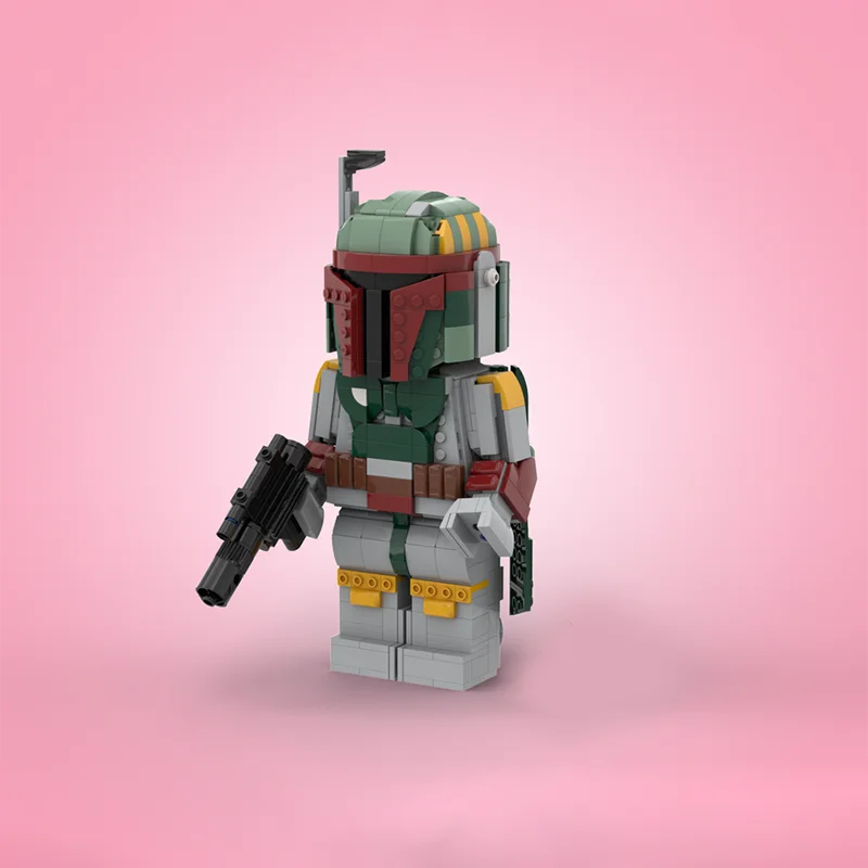 917 Uds. MOC Bounty Hunter Up minifigura a escala minifiguras coleccionables bloques de construcción juguete de Navidad regalo construcción adolescente