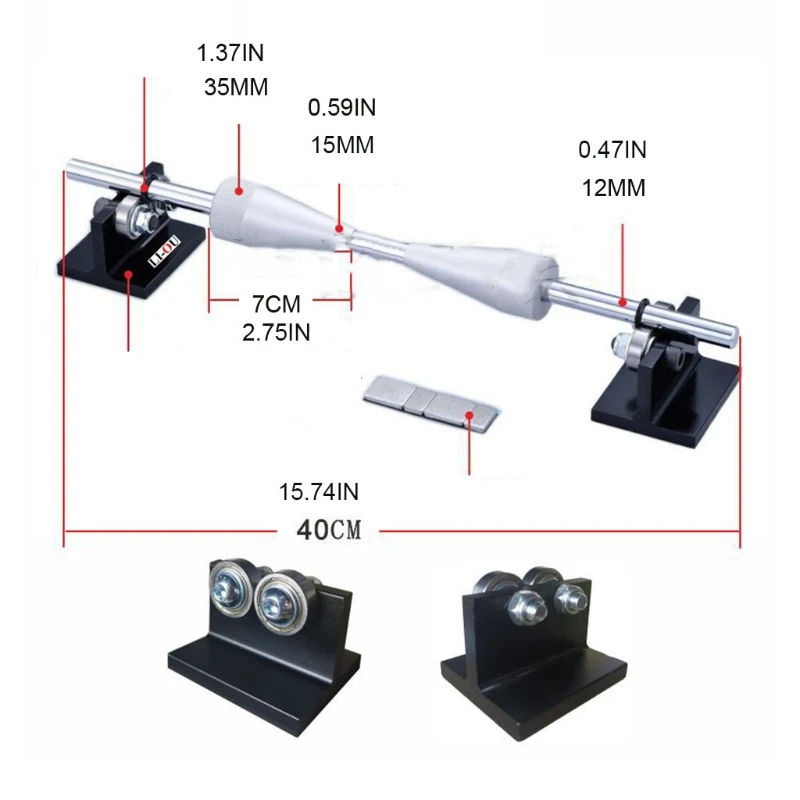 Equilibrador de ruedas de motocicleta resistente, herramientas de reparación de neumáticos estándar Universal de 40cm