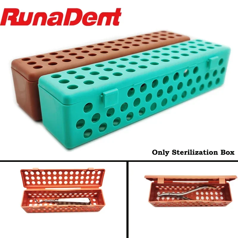 

Autoclavable Surgical Instrument Sterilization Box Green & Brown for Dental Extraction Forceps Pliers