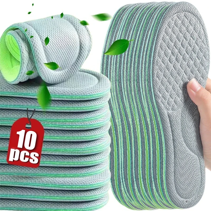 

2/10Pairs Unisex Soft Memory Foam Orthopedic Insoles Deodorizing Insole Shoes Absorbs Breathable Antibacterial Shoe Accessory