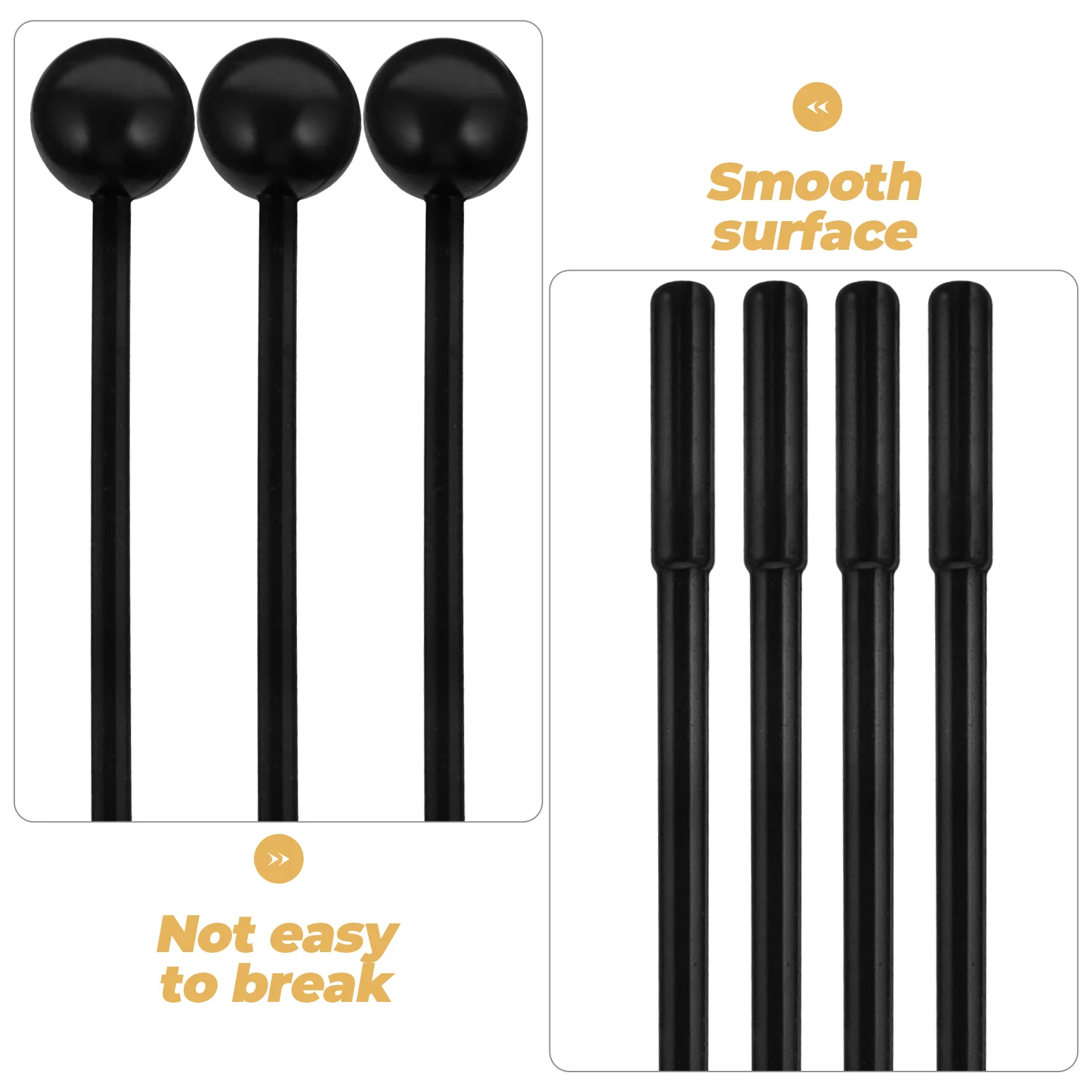 

2 Pairs Drum Rod Plastic Musical Instrument Portable Jazz Drumsticks Marching