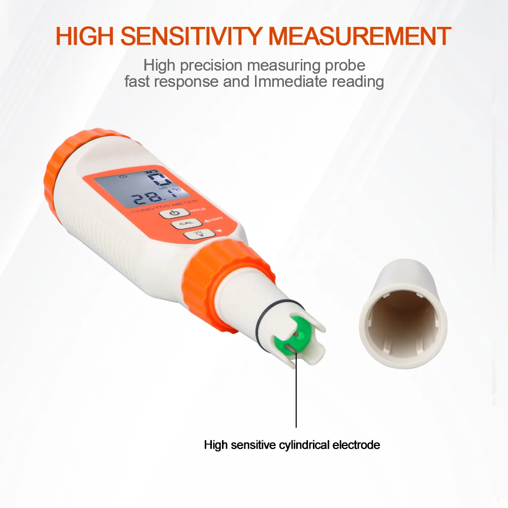 Digital Water Quality Meter Conductivity AnalyzerTotal Dissolved Solid TDS COND TEMP Temperature Water Quality Analysis Tester