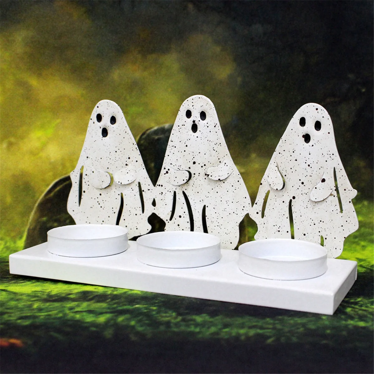 

Ghost Candlesticks Halloween Decorations Ghost Festival Atmosphere Candlesticks Home Desktop Decorations