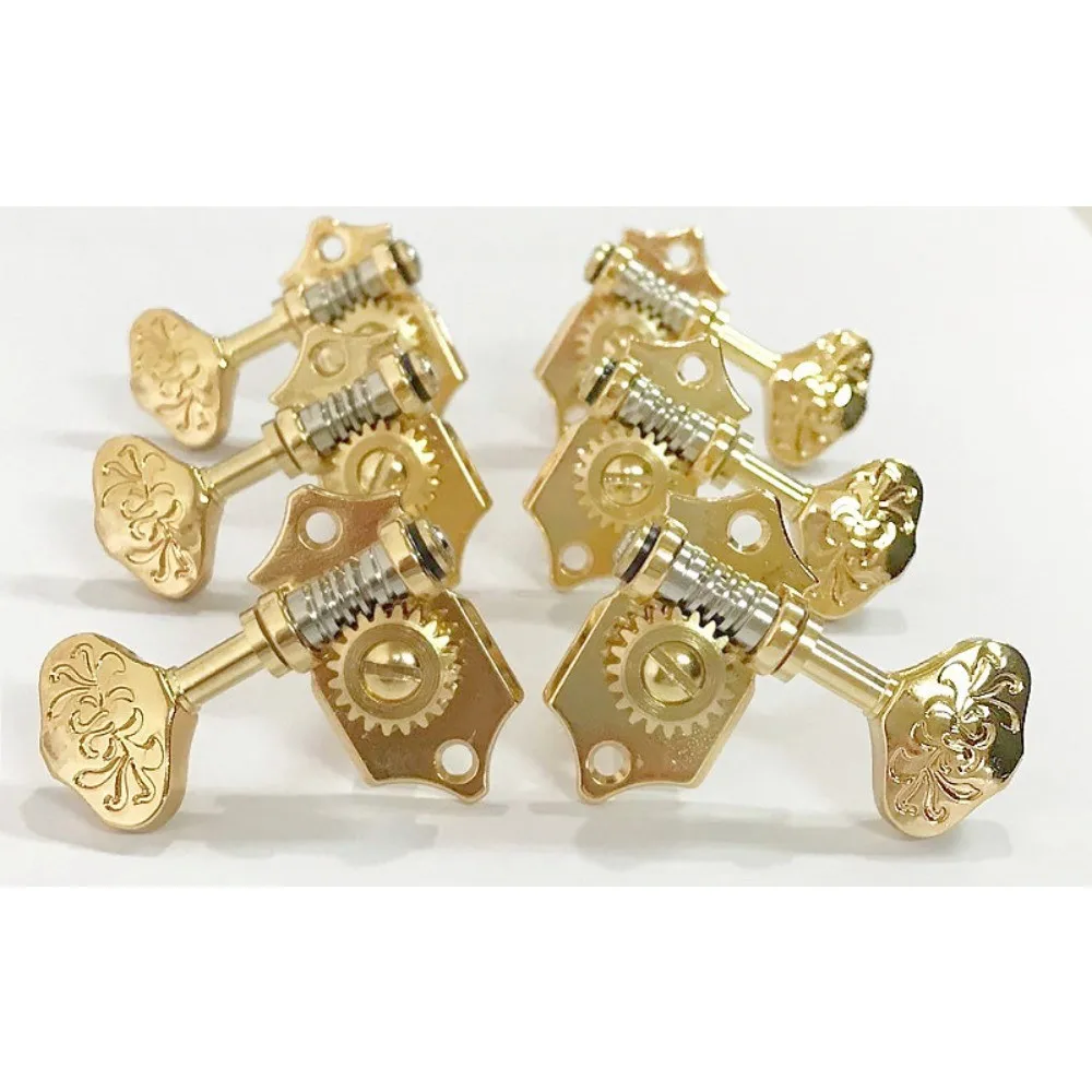 1/20 Gold plated Acoustic Guitar machine head tuner Turning peg 3R3L, 426G-D6X