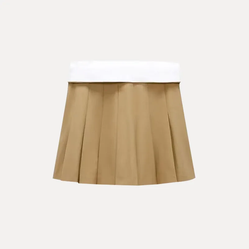 

High Waist Skirt Faionable ort Skirt Spring 2025 New Women's Clothing Sle Street Sle A-Line Skirt Polyester Fiber