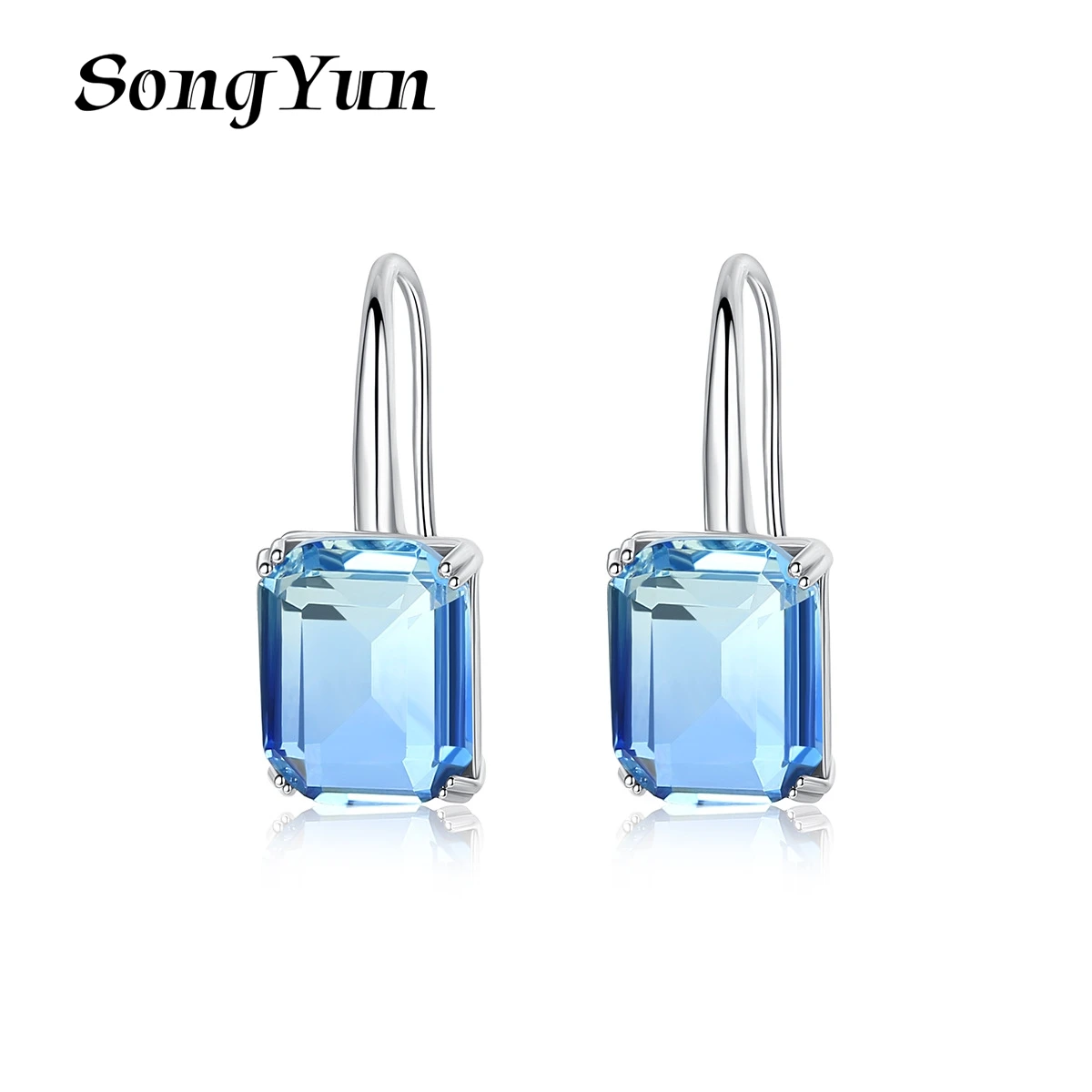 

SongYun Jewelry MHT Quality Brass Stud Earrings Dangle CZ 7A Zircon Vintage Statement Jewelry Women Earring Jewelry