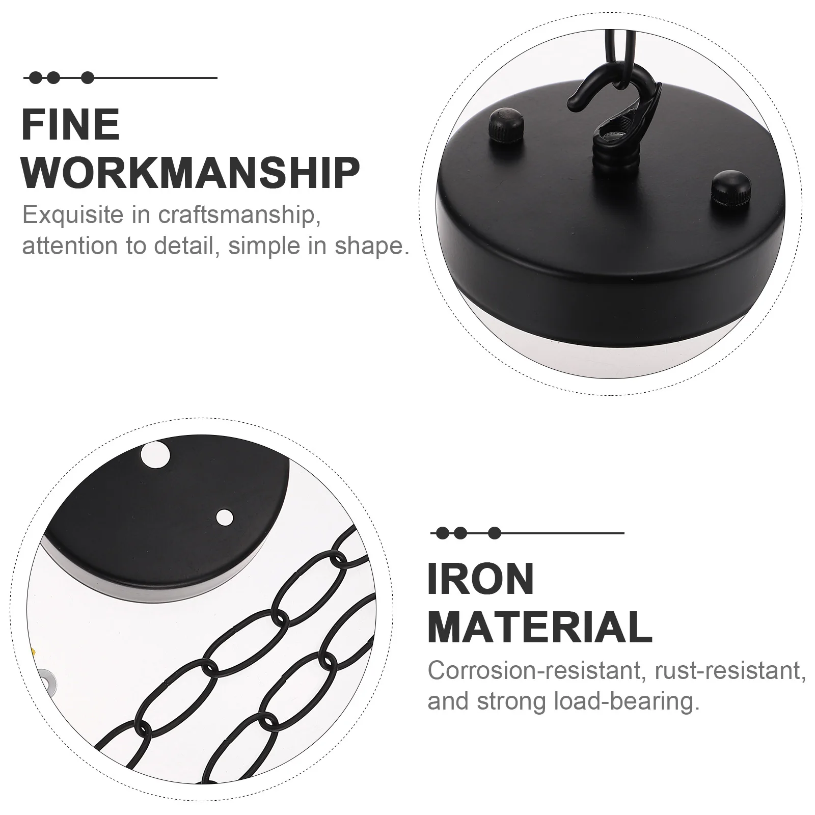 

1 set 1 Set Heavy Duty Chandelier Canopy Kit Iron Ceiling Mounting Plate Rust Resistant For Pendant Light Fixture Decoration