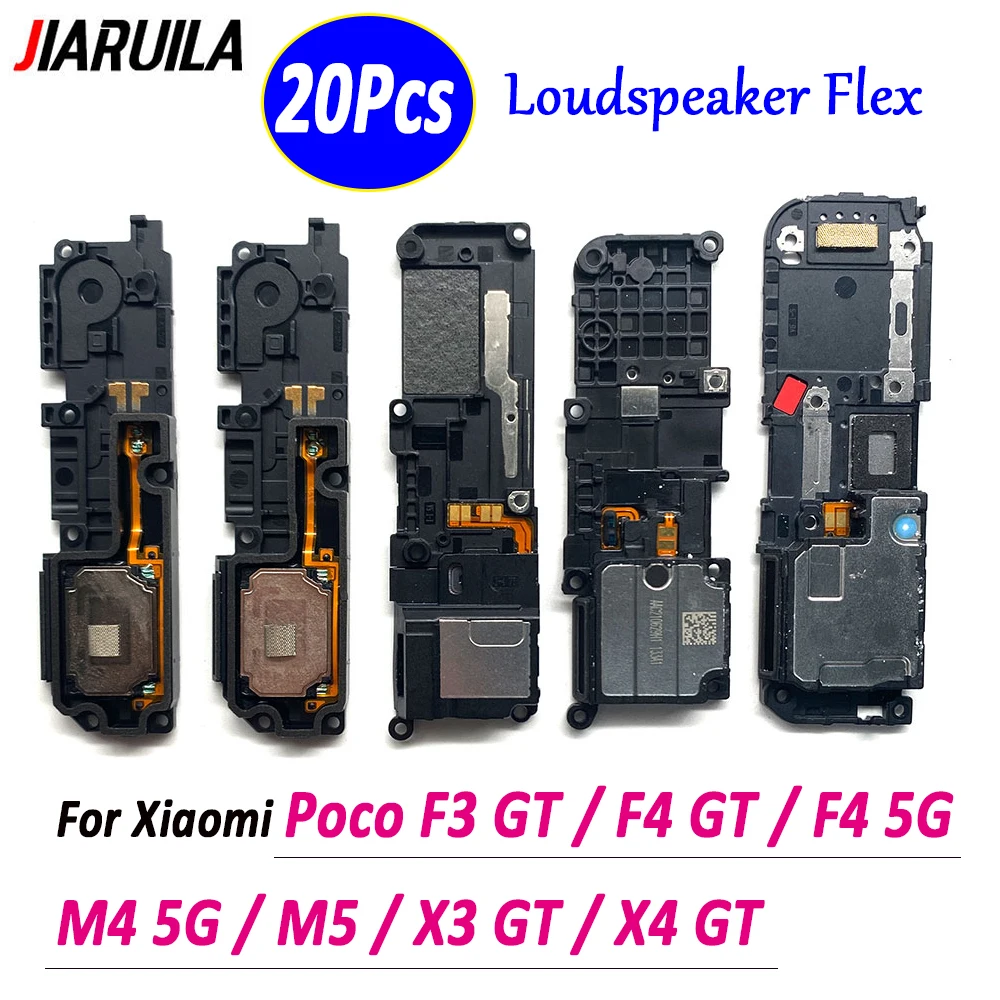 

20Pcs/Lot，NEW Loud Speaker Ringer For Xiaomi Poco F3 GT F4 5G X3 GT X4 GT M4 5G M5 Ringer Buzzer Flex Cable Replacement