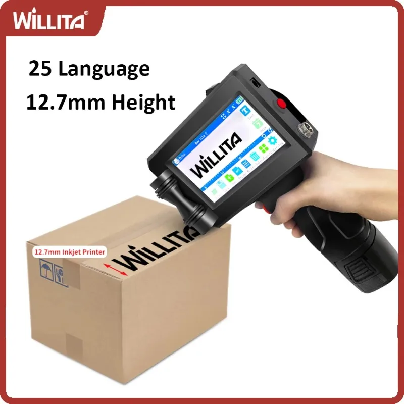【Hot Sale】Portable Handheld Inkjet Printer Hand Jet Printer For Cable And Wire,Plastic,Metal,Paper Box Multiple Materials Factor