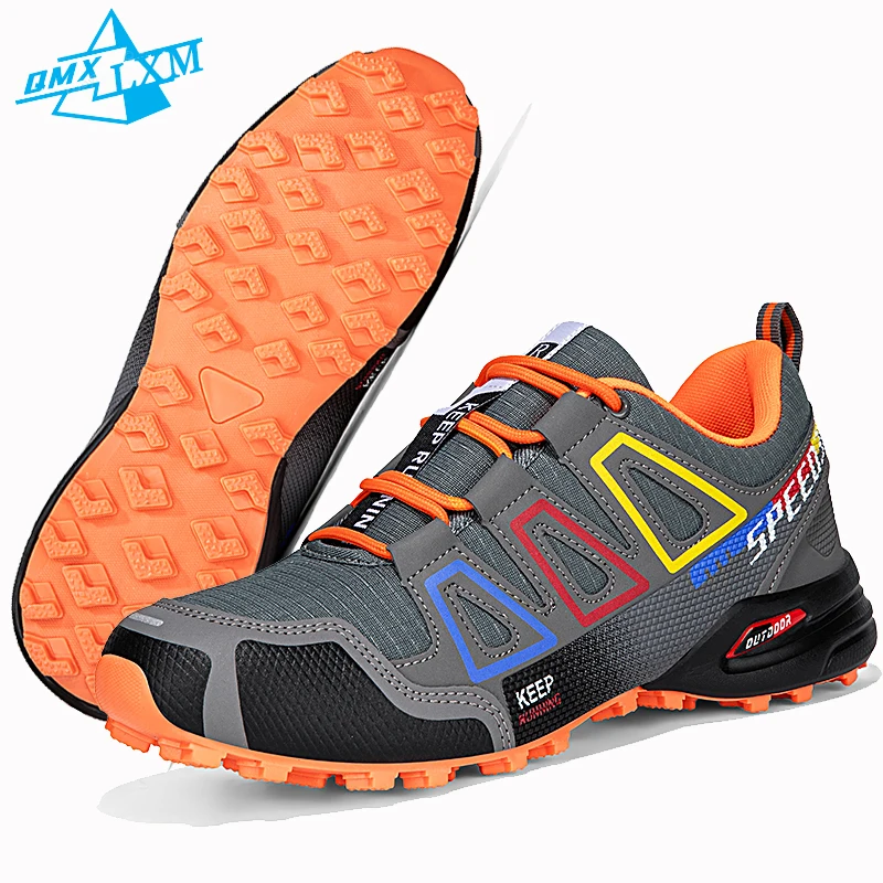 

Новое поступление, походная обувь, мужские K166, дышащие треккинговые мужские кроссовки на шнуровке, амортизирующие уличные альпинистские туристические кроссовки для мужчин