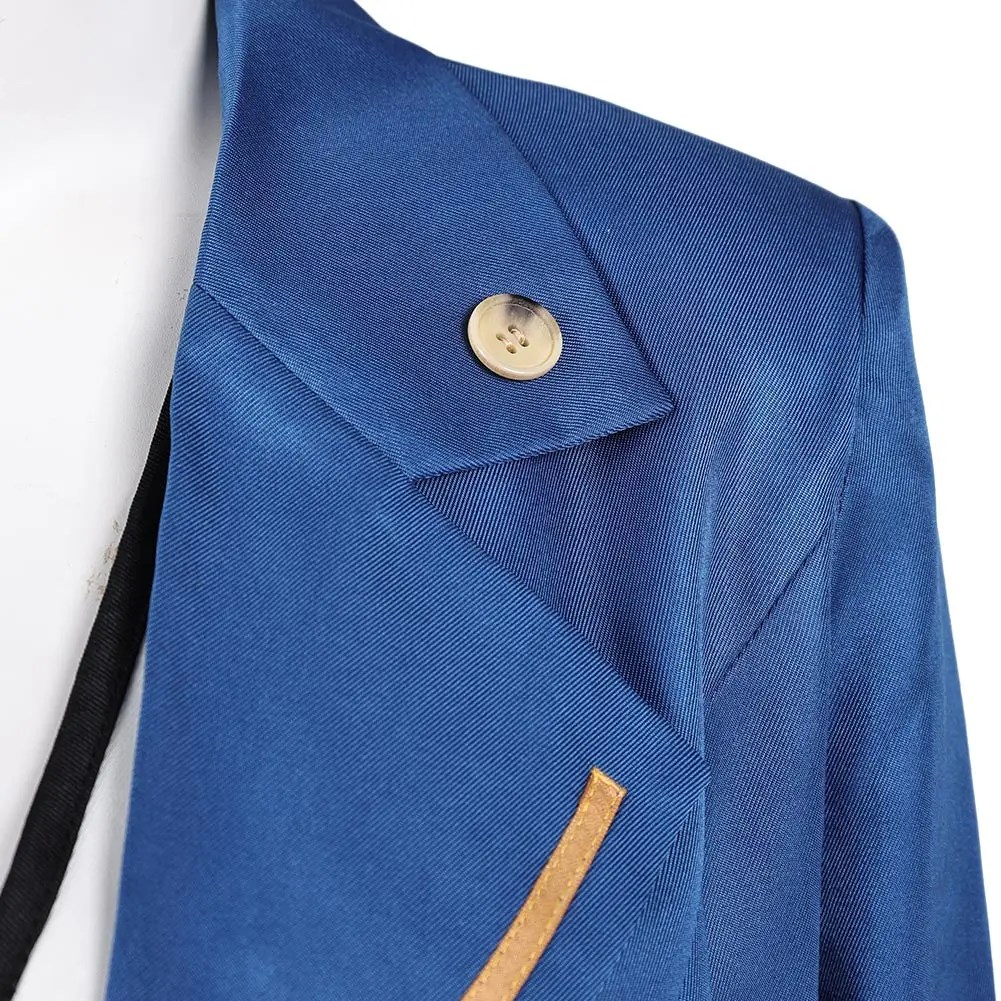 Anime TV Lazarus Cosplay Christine Cappotto blu Pantaloni Festa Gioco di ruolo Costume Abiti per adulti femminili Vestito Festa di carnevale di Halloween