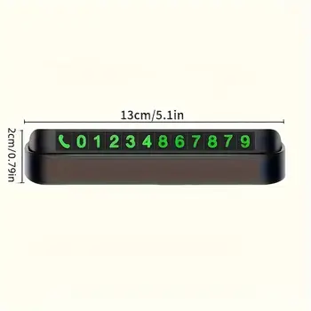 1張汽車臨時停車卡電話號碼卡牌,停車場停車標誌,汽車配件 8 最佳銷售 停車電話號碼 - №7