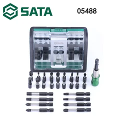 Sata 05488 Tool Hexagon Wrench Portable Set Screwdriver Impact Bit Set 26pcs