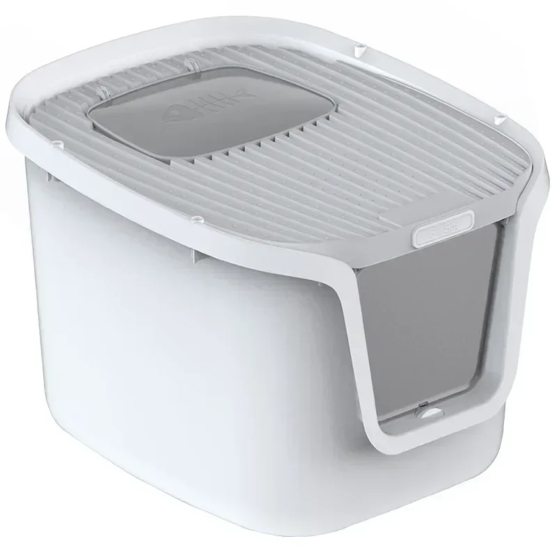 

High Value Cat Litter Box: Super Large Space Cat Toilet with Lift Cover, Clean Sandbox with Multi-Directional Access for Cats