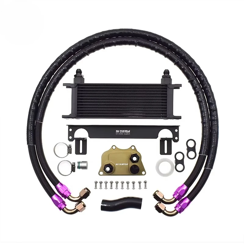 

SK 13-Row Aluminum Oil Cooler MK5 MK6 Oil Cooler Kit for EA888 Gen2 Engine