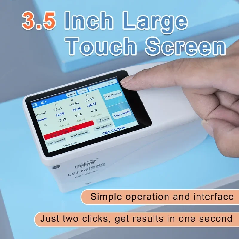 

Spectrophotometer Colorimeter Digital Portable Reflective Spectrophotometer Cheap Price High Precision D/8 for Paint LS176