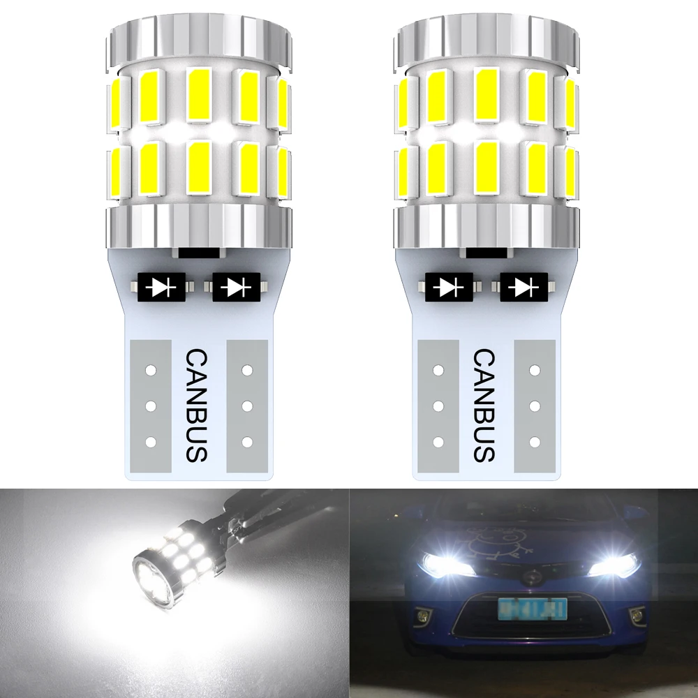 2Pcs T10 W5W Led Ca… - image