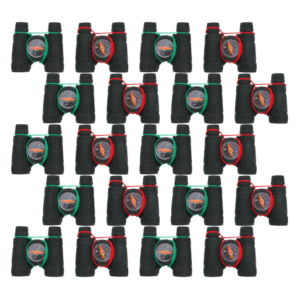 20 pezzi Mini per bambini telescopio portatile leggero bussola incorporata esplorazione della natura all'aperto bambini