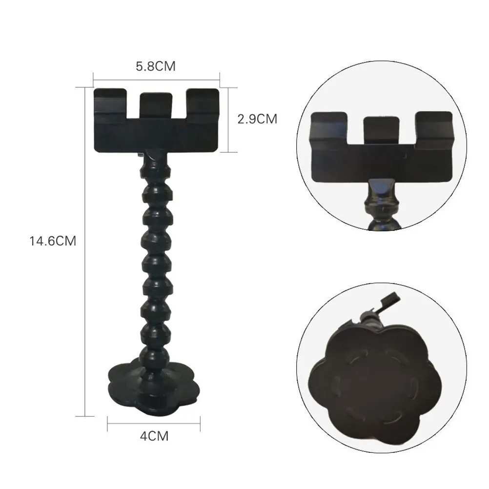 14.6cm Black Plastic Pet Photo Live Artifact Handy Portable Selfie Stick Photo Tool for Dogs Cats Phone Holder