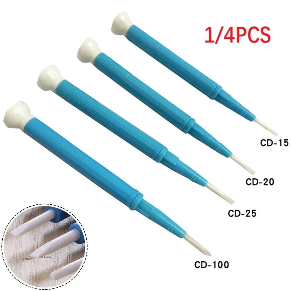 1 4pcs Screwdriver Blue White Accessories Antistatic CD-100 CD-15 CD-20 Insulated Plastic Handle Screw Driver CD-25