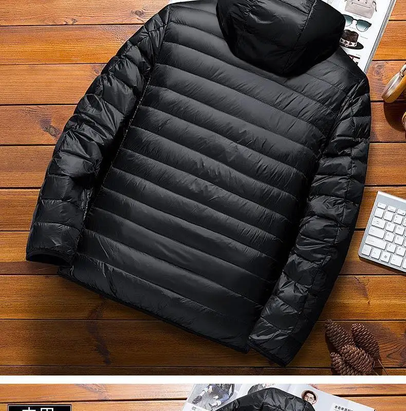 Men Parkas Down Cost Stand Collar Zipper Parka Outerwear Loose Cardigan Solid Pockets Spliced Winter Casual Long Sleeve
