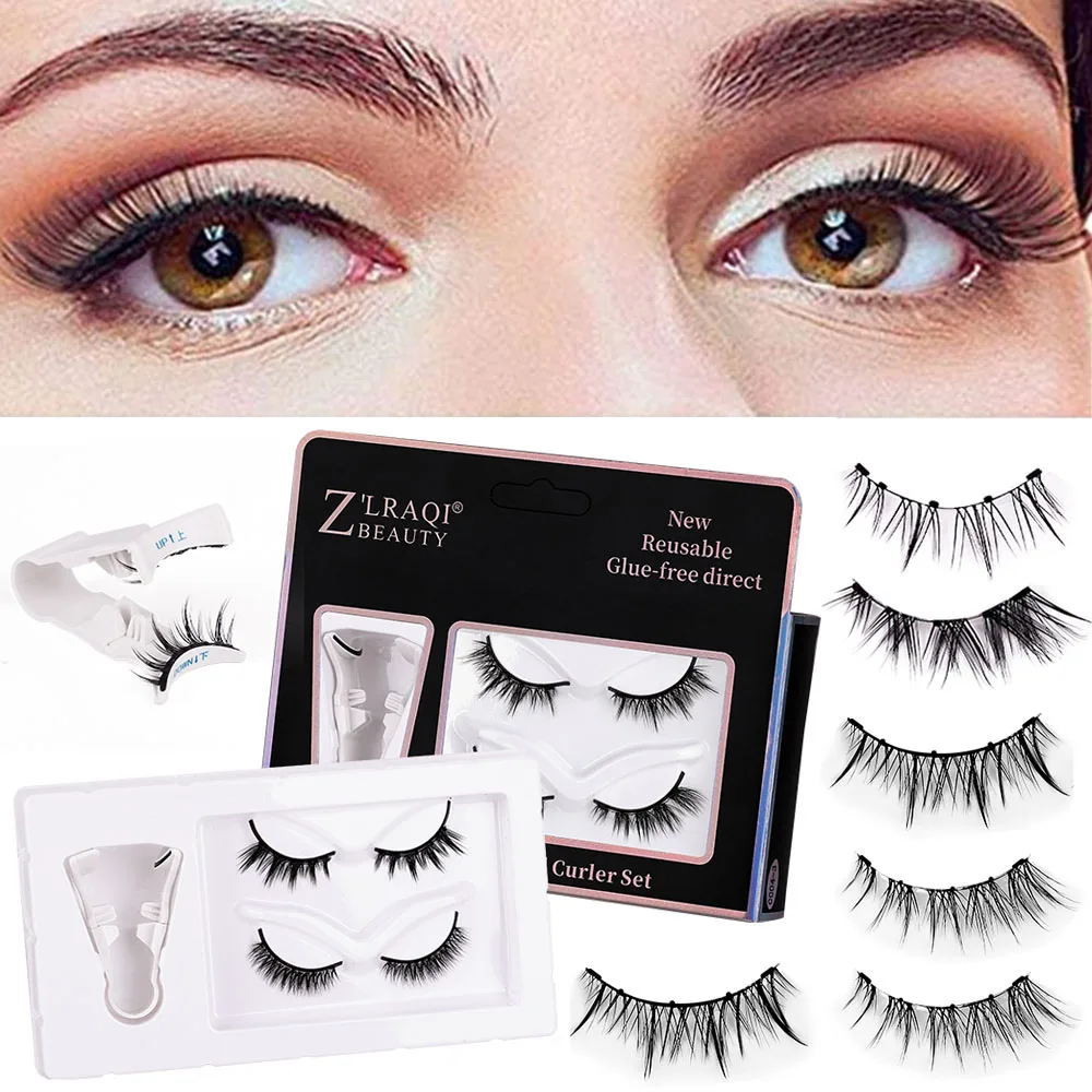 2 Pairs Magnetic False Eyelashes Kit Reusable 3d Magnetic Eyelashes Multi-style Easy To Wear Eye Makeup False Eyelashes Supplies