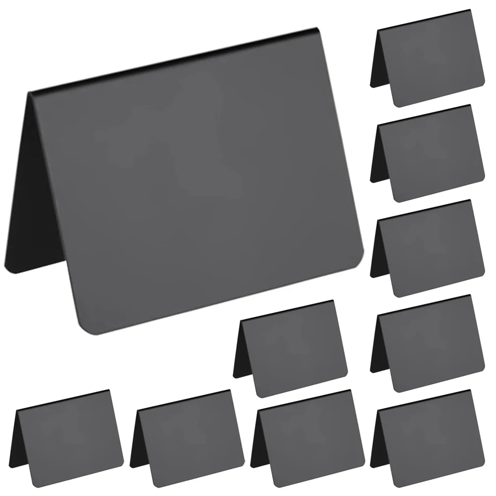 

10pcs Mini Chalkboard Signs Tabletop Message Boards Standing Memo Board For Shop Wedding Party Buffet Label Small Blackboard
