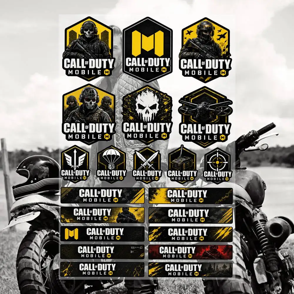 C-A-ll oF- DutY- M-oB-i-le- Waterproof Vinyl Stickers for Car Motorcycle Bike Skateboard Laptop Bottle Phone