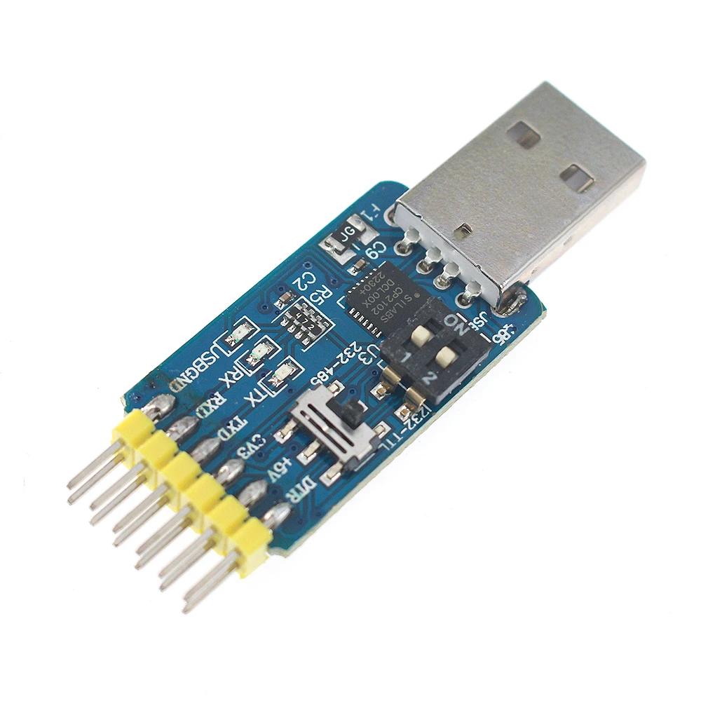 6 in 1 USB 직렬 어댑터 CP2102 USB-TTL/RS232/RS485 변환기 Arduino/STM32용 3.3V/5V 레벨 시프터