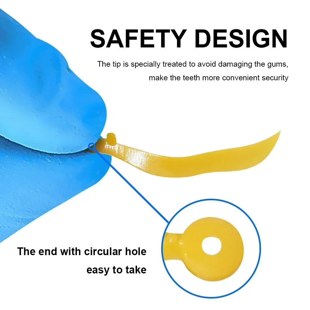 

Complete Set of 4 Size Dental tooth Wedges - Harmless Plastic, Colored, Perforated Tools for Tooth Gap Restoration and Filling