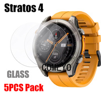 5pcs For Zeblaze Stratos 4 Smart Watch Glass Tempered Screen Protector 9H 2.5D Film