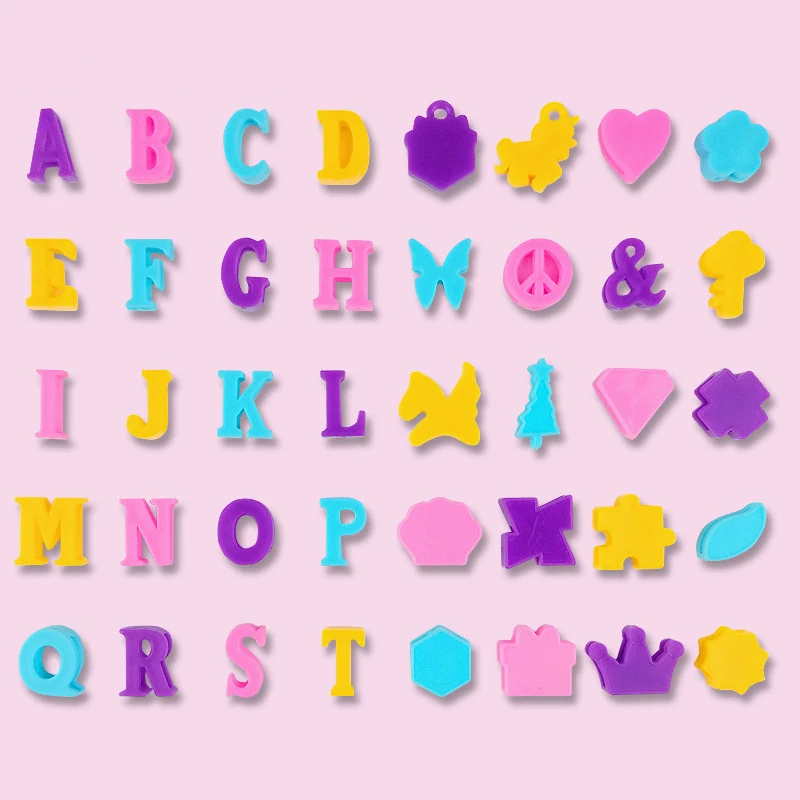 Zestaw do samodzielnego wykonania bransoletki z koralików dla dziewczynek, ręcznie robiona zabawka, zawieszki z alfabetem, bezpieczna elastyczna nić, dla dzieci w wieku 3+ lat, edukacyjna zabawka do rękodzieła dla dzieci.