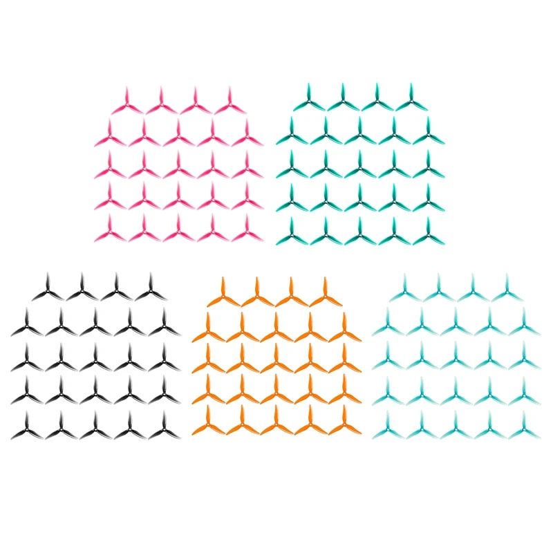 24PCS 51466 V2 FPV Elica 5 pollici 3 pale Elica Droni Elica per FPV RC Racing Drone D