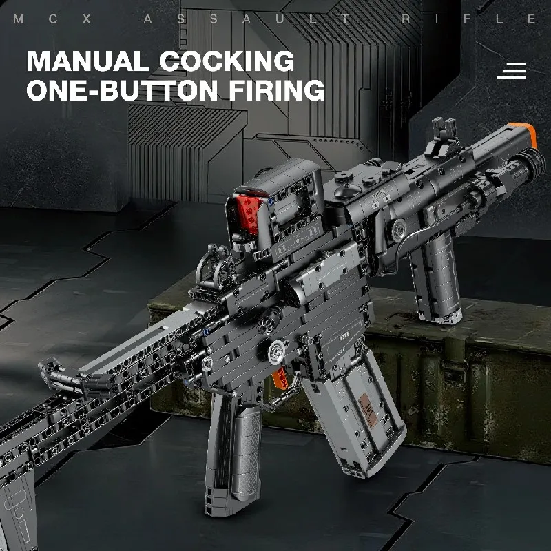 MCX Fucile da cecchino Fucile Modello Building Blocks Technik Militare Classica Pistola Mattoni Giocattoli creativi fai da te Regali per adulti ﻿ 1589 pezzi