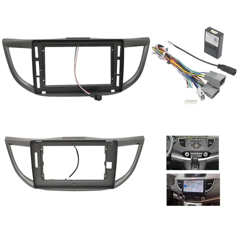 

Автомобильная рамка, лицевой адаптер, декодер Canbus Box, Android радиоприемник, монтажная панель, комплект для Honda CRV C-RV 2012