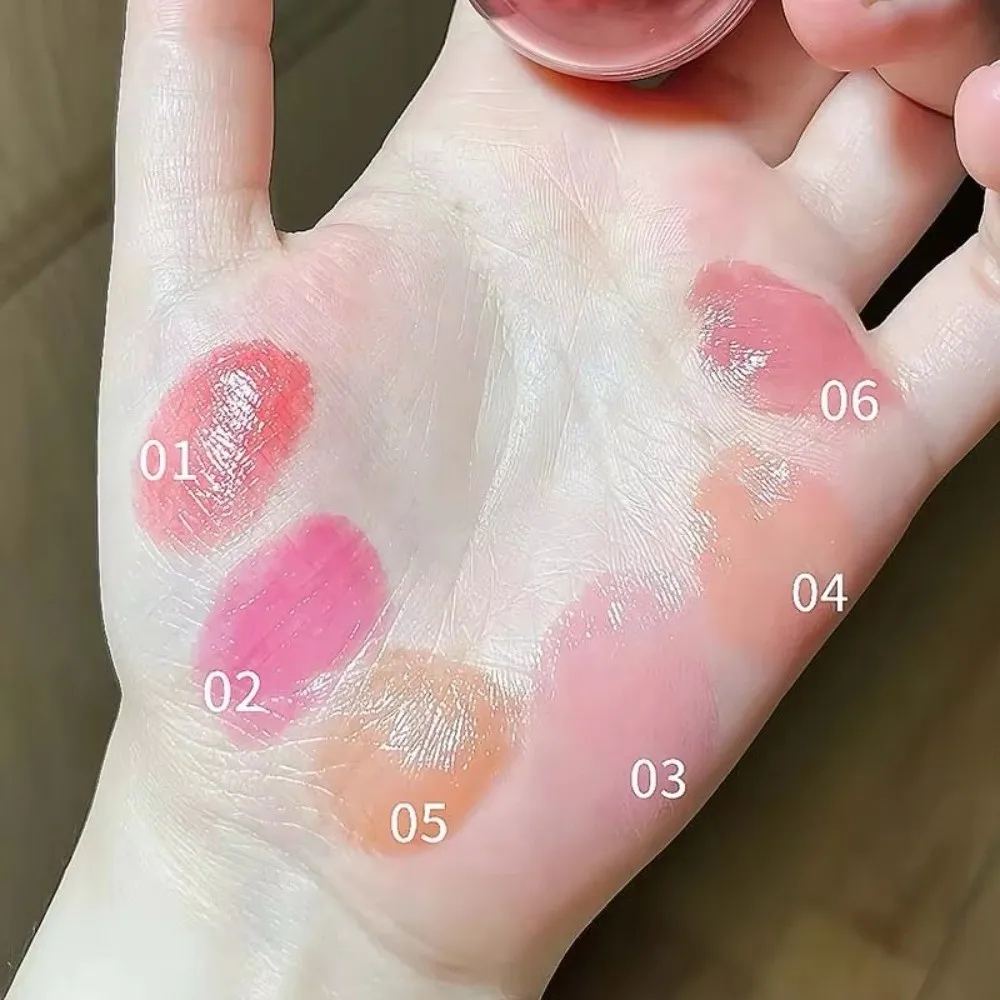 Brightening Face Juice Blush Ball Easy Color Multi-Use Water Light Blusher Natural Redness Suitable for Lips and Cheeks
