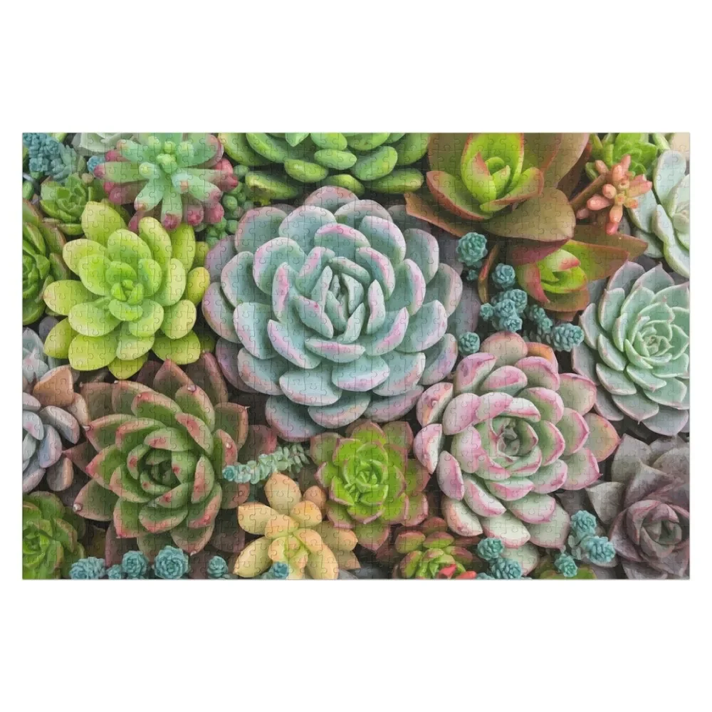 Succulents Jigsaw Puzzle Photo Custom Photo Personalized Gifts Custom With Photo Puzzle