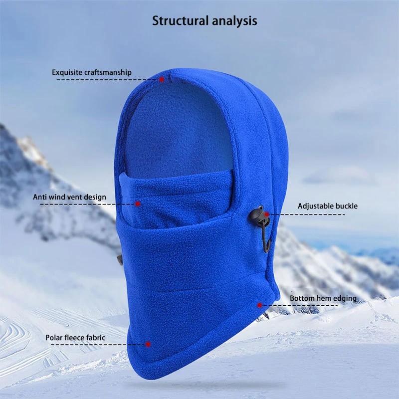 Winter Cycling Polar Fleece Children Warmer Beanies For Boys Girls Full Face Mask Thickened Helmet Liner Sport Ski Balaclava Cap