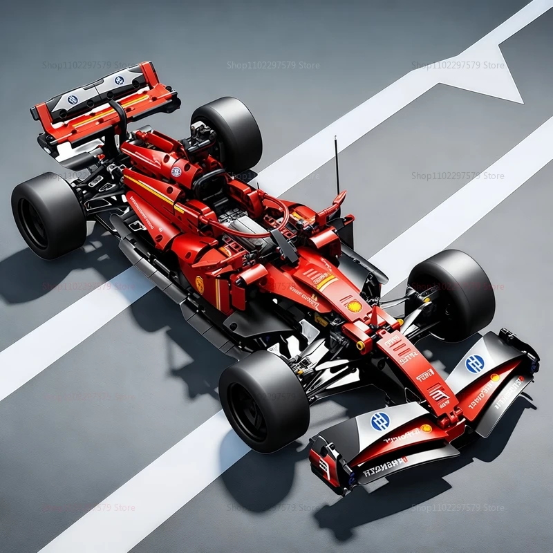جديد التقنية 1000 + قطعة سيارة سباق السرعة اللبنات 1:10 مقياس DIY بها بنفسك الحصري تحصيل نموذج عرض مفصل مجموعات الكبار